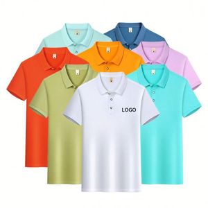 เสื้อโปโลแขนสั้นปักลายปกเสื้อ ระบายอากาศได้ดี เหมาะสำหรับใส่ทำงานลำลอง ไซส์ใหญ่ สไตล์ครอส-บอร์เดอร์ - Product Image 1