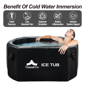 Bañera de Hielo Inflable y Plegable para Terapia de Frío, Portátil, con 2 Años de Garantía, para Corredores - Product Image 2
