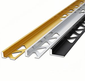 Perfil de Acabamento em Alumínio FSF de Alta Qualidade 10mm para Azulejos, Formato L, Certificado CE, Durável e Impermeável para Interiores Modernos - Product Image 3