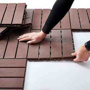 Plancher de patio de jardin de terrasse de balcon, tuiles en plastique de verrouillage de plate-forme - Product Image 6