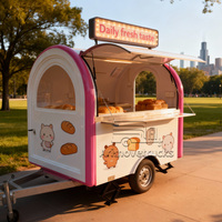 Nouveau design haut de gamme Portable Mini Dessert boisson douce froide collation sucrée cône de neige Remolque Food Truck Building