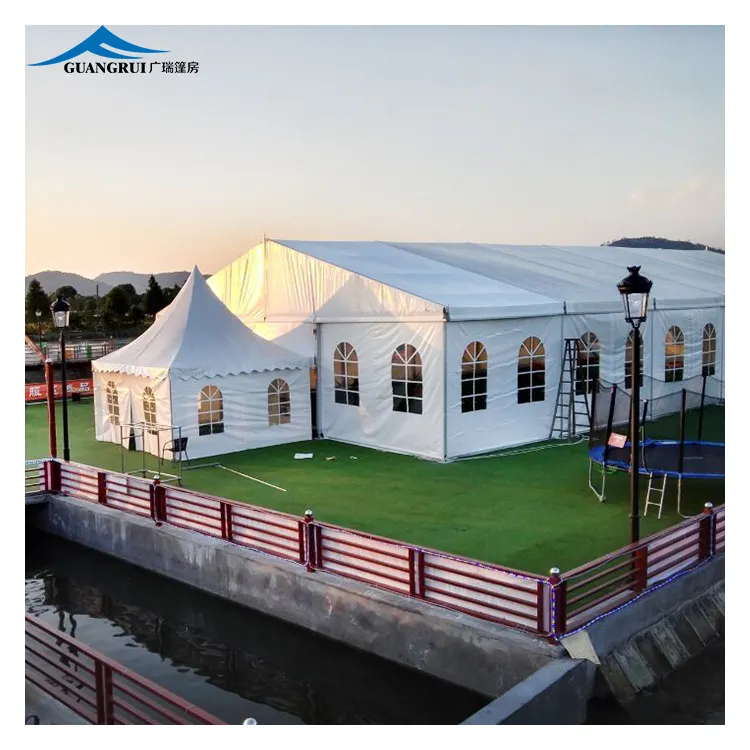 خيمة كبيرة بيضاء فاخرة 20x30 20x40 50x30 مناسبة لحفلات الزفاف والكنائس والمسابقات والحفلات 200 300 500 800 شخص