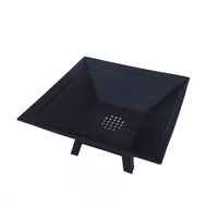 Brasero d'extérieur portable en métal pour camping, design moderne, mobilier d'extérieur