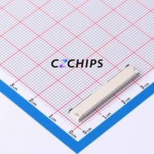 FPC-1.0FX-27PWCR-H20 FFC/FPC Connector SMD,P=1mm,Horizontal Mount Connector Flip Cover Type Bottom Contact 27P 1mm - Product Image 2