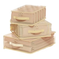 Organisateur de vêtements pliable saisonnier avec compartiments, boîte de rangement pour tiroir, sac de rangement pour armoire domestique