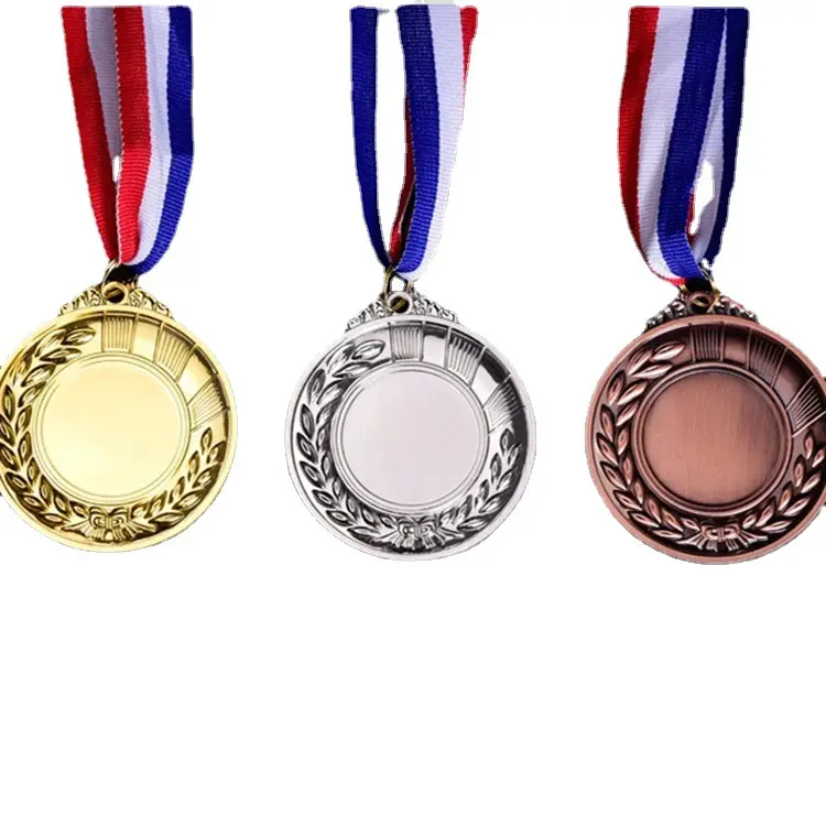 Medali kustom logam campuran seng sepak bola maraton Taekwondo balap medali penghargaan olahraga dengan pita