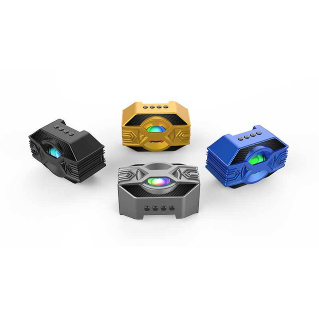 Mini Bluetooth Speaker Wireless Speaker with RGB Lighting Waterproof Bass Audio Speaker Rechargeable Outdoor Sound Box
