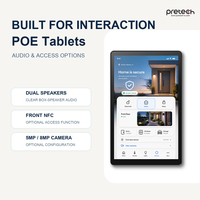 Tablet Android POE 10.1 Inci Siap Pakai, Layar Sentuh Kapasitif, WiFi, BT, RS485, RJ45, PoE, CE, RoHS, FCC, Tablet PC untuk Pemasangan di Dinding (Portrait)