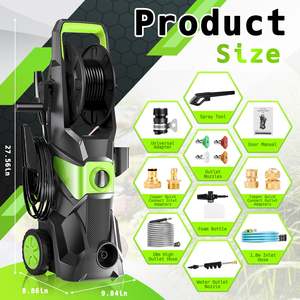 Nettoyeur haute pression portable en gros 220V 3000W Machine à laver électrique avec roues - Idéal pour une utilisation à domicile, dans le garage ou sur la cour - Product Image 3