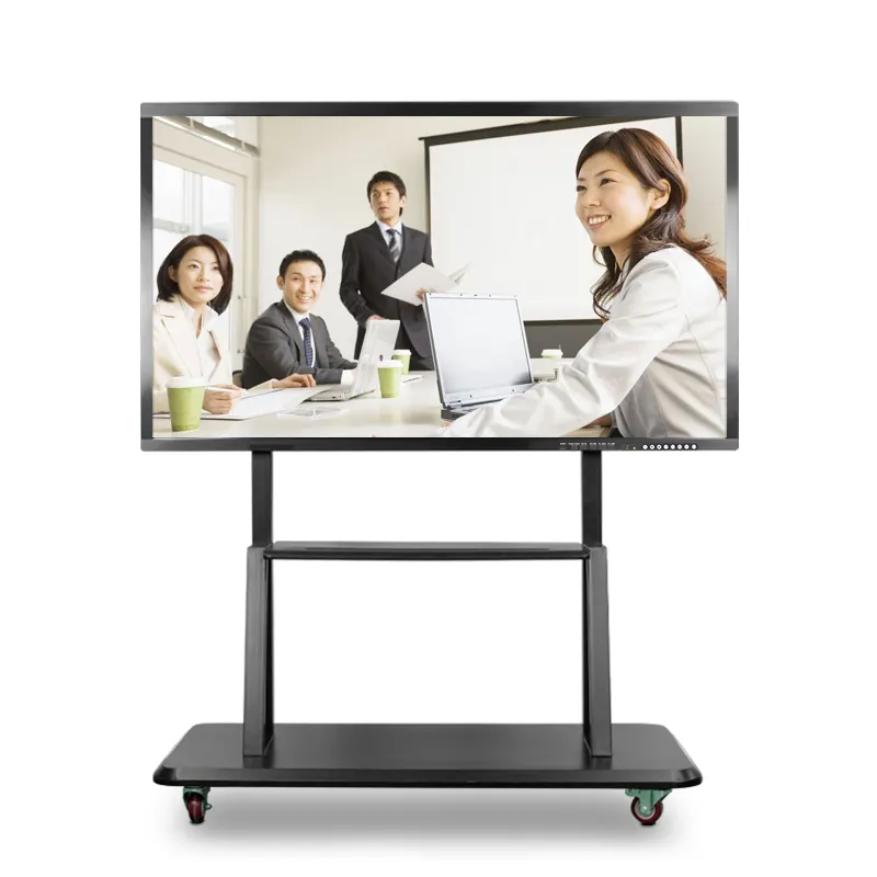 65 inch Android tương tác LCD media player VGA tương thích TFT LCD Monitor với Glass Bìa vật liệu nhôm tường mountable