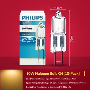 Ampoule <span class=keywords><strong>LED</strong></span> halogène tungstène G4 12V 20W en verre, projecteur enfichable pour lampe en cristal à usage domestique - Product Image 6