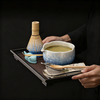 Ensemble de thé matcha en cristal de qualité supérieure 8 pièces Kit de démarrage matcha personnalisé pour les cadeaux d'affaires de mariage