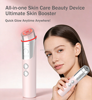 Appareil de beauté en verre à 6 modes Private Label, micro-courant pour lifting du visage et absorption du sérum, masseur