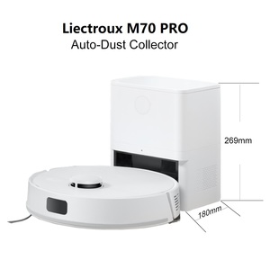 Liectroux M70pro Lidar Vacuum Cleaner Robot Aspirateur Self-emptying 5 Maps Carpet 3l Dustbag App Control M70 Pro Liectroux M70 - Product Image 6
