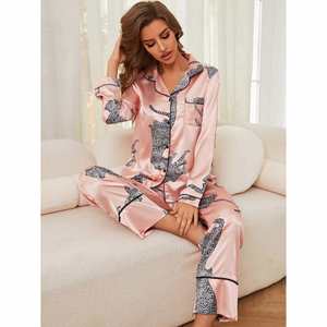 Nouvelle Collection 2025 – Pyjama de Luxe en Soie pour Femme – Ensemble Long et Élégant – Vêtements de Nuit Féminins - Product Image 4