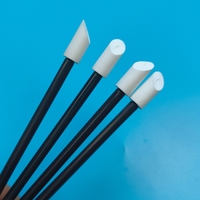 Bâtonnet de nettoyage T-21 noir en PP de 8 mm avec embout en PU incliné, pour imprimantes DTF et DTG, bâtonnet en mousse PU, bâtonnet de nettoyage de précision Ruby Stick