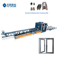 Centro de Mecanizado y Corte de Perfiles de Aluminio de 12 Ejes para Ventanas de Aluminio