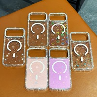 Coque de téléphone magnétique de luxe N52 en TPU avec accents scintillants et motifs Cœur/Étoile pour iPhone 17 Pro Max, 18 Pro, 17, 16, 15, 14