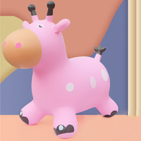 Trémie de licorne rebondissante pour tout-petits-Cheval de saut gonflable rebondissant