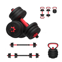 Ensemble d'haltères à prix avantageux, haltères en ciment, ensemble de kettlebells, salle de sport à domicile, poids libres, haltères réglables