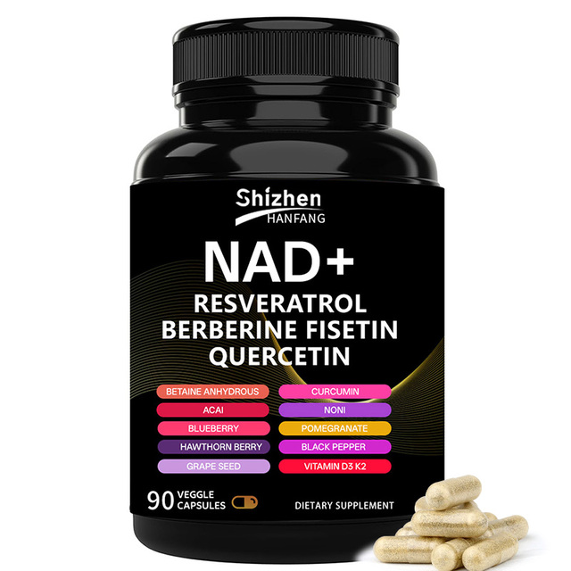 OEM/ODM NAD+ RESVERATROL BERBERINE FISETINQUERCETIN VEGGLE 9OCAPSULES DIETARY SUPPLEMENT