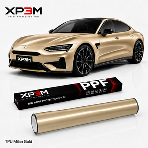 ฟิล์มกันรอยรถยนต์ XP3M Milan Gold Gloss TPU สี PPF ความหนา 7.5 มิล ซ่อมแซมตัวเองได้ ป้องกันรอยขีดข่วน ป้องกันการเหลือง - Product Image 1