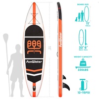 FUNWATER Livraison gratuite Dropshipping OEM sup 11 Funwat Planche à pagaie gonflable Entrepôt européen Chine sup Paddle Planche de surf en PVC supboard
