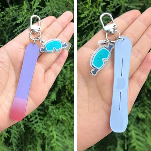 Portachiavi in Acrilico Personalizzati con Stampa UV su Entrambi i Lati, Portachiavi a Forma di Tavola da Surf - Product Image 4