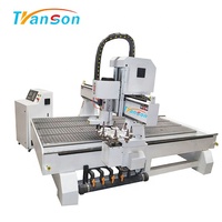Máquina CNC para Tallado y Fresado de Madera TSW1325 ATC, Precio de Fábrica, Mesa de Trabajo de 1300x2500mm, Motor de Husillo de 7.5kW, 380V, 1 Año de Garantía