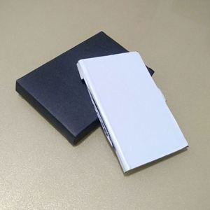 Slim Stainless Steel Business Credit Id Card Holder <b>Wallet</b> Custom Laser Print <b>Metal</b> Case - Product Image 4