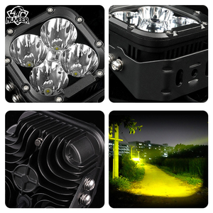 Potente Luz LED de 80W y 5 Pulgadas para Conducción/Niebla/Proyección/Enfoque, Luz Cúbica LED en Color Amarillo y Blanco para Automóviles 4X4 Ford, Luz de Trabajo - Product Image 4