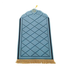 Tapis Qibla lavable en machine tapis de prière à genoux tapis de prière <span class=keywords><strong>pour</strong></span> mosquée tapis de prière turc cadeaux - Product Image 2