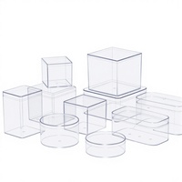 Boîte à dessert en plastique jetable à 6 compartiments, emballage en blister transparent en PET pour petits gâteaux