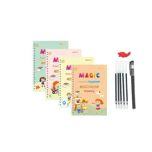 Bereit zum Versand Groove Magic Practice Copybook mit Pen Kids Sank Magic Hand Schreib bücher