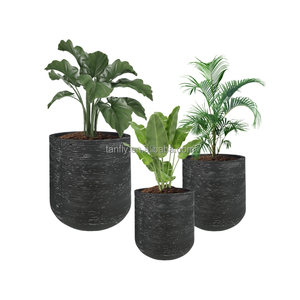 Classique maison jardin whisky baril jardinières finition <span class=keywords><strong>bois</strong></span> fleur jardinière Pot extérieur - Product Image 4