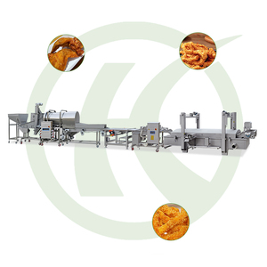 Línea de producción industrial para freír y recubrir bolas de camarón y pastel de pescado Nugget de pollo de gran capacidad - Product Image 5