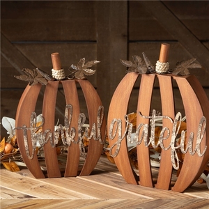 <span class=keywords><strong>Citrouille</strong></span> en bois pour fête d'Halloween avec <span class=keywords><strong>couleur</strong></span> et taille personnalisées pour la décoration de la maison à prix avantageux - Product Image 6