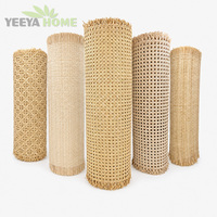 Rouleau de cannage en rotin naturel, maille octogonale ouverte, pour la décoration de meubles, chaises, portes de placards