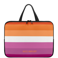 Sac pour ordinateur portable arc-en-ciel (alternatif) pour lesbiennes, étui fin pour ordinateur portable avec fermeture éclair, sac portable pour tablette, grande capacité