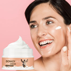 Fabricants de soins de la peau Crème pour le visage au collagène Soins du visage <span class=keywords><strong>bio</strong></span> Éclaircissant Anti-âge Crème blanchissante pour le visage au <span class=keywords><strong>lait</strong></span> d'ânesse - Product Image 1