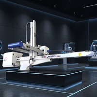 Robot Cetak Injeksi 3 Axis Kecepatan Tinggi Terbaik 1800mm Horizontal 1200mm Vertikal Travel 260-300kg untuk Otomatisasi IMM IML CNC
