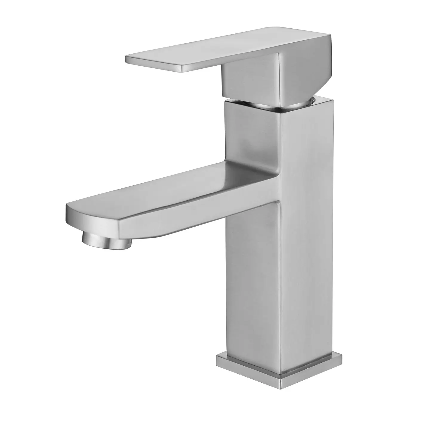 Modern Lavatory Single Handle bathroom faucet stainless Steel Vanity Basin Sink Tap Hot and cold mixer faucets