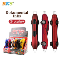 Vente directe usine – Stylo bille créatif en plastique de 1,0 mm en forme de voiture de course avec logo personnalisé, encre noire, cadeau scolaire pour enfants, UV