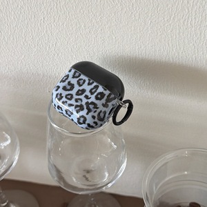 ลายเสือดาวสีน้ำเงินและสีดำสำหรับเคสแอร์พอดเข้ากันได้กับแอร์พอดโปร/ 3/ 2 กันกระแทก - Product Image 6