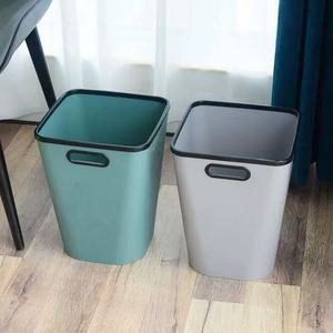 Xách Tay Nhựa Treo Tường Chất Thải <span class=keywords><strong>Bin</strong></span> Vuông Thùng Rác Có Thể Cho Ngoài Trời Nhà Bếp Sử Dụng Đứng Hình Chữ Nhật <span class=keywords><strong>Bin</strong></span> Cho Tái Chế - Product Image 1