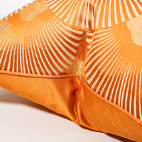 Haute qualité Art Design jeter taie d'oreiller 45x45 50x50 Orange jeter taie d'oreiller jeter oreiller pour salon housse de coussin