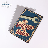 Carteles de hojalata metálicos decorativos en relieve con impresión personalizada, decoración de pared, Ruta 66, carretera, motocicleta Vintage, cartel de hojalata, placa de hojalata de 20*30cm