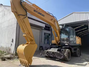En stock 21 Ton Construcción de segunda mano Original Corea Usado Hyundai 210W-7 210W-9 Excavadora de ruedas para la venta - Product Image 5
