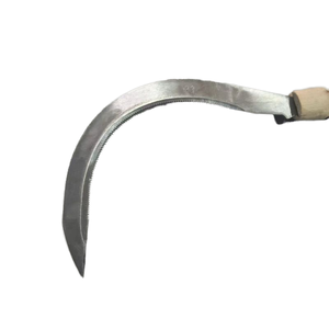 Falce con Manico in Legno e Lama Spessa 1,5 mm per la Raccolta di Vari Tipi di Falce Rotonda Spagnola e Giapponese e Ascia-Falce - Product Image 1