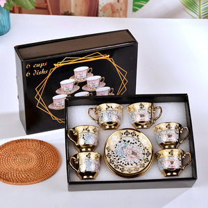 Vente en Gros Nouveauté 2022 Tasses en Céramique Créatives Style Européen, Ensemble Cadeau Promotionnel <span class=keywords><strong>Tasse</strong></span> <span class=keywords><strong>à</strong></span> <span class=keywords><strong>Café</strong></span> <span class=keywords><strong>et</strong></span> Soucoupe - Product Image 4